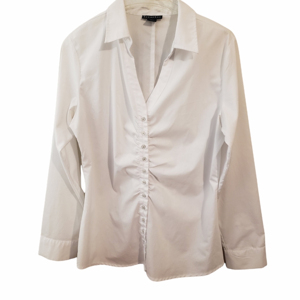NWOT Metaphor women dress shirt